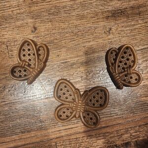 Elegant Brown Butterfly Wall Accents